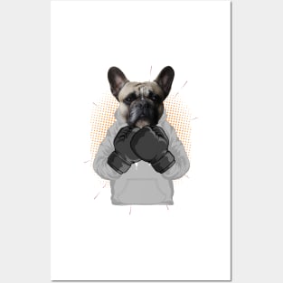 Boxing | Pug puppy Posters and Art